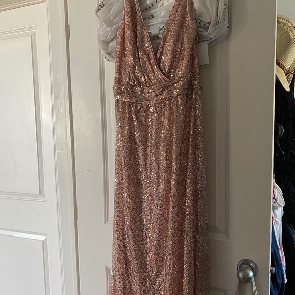 Sequin V-neck Bridesmaid dress - Picture 4 of 6